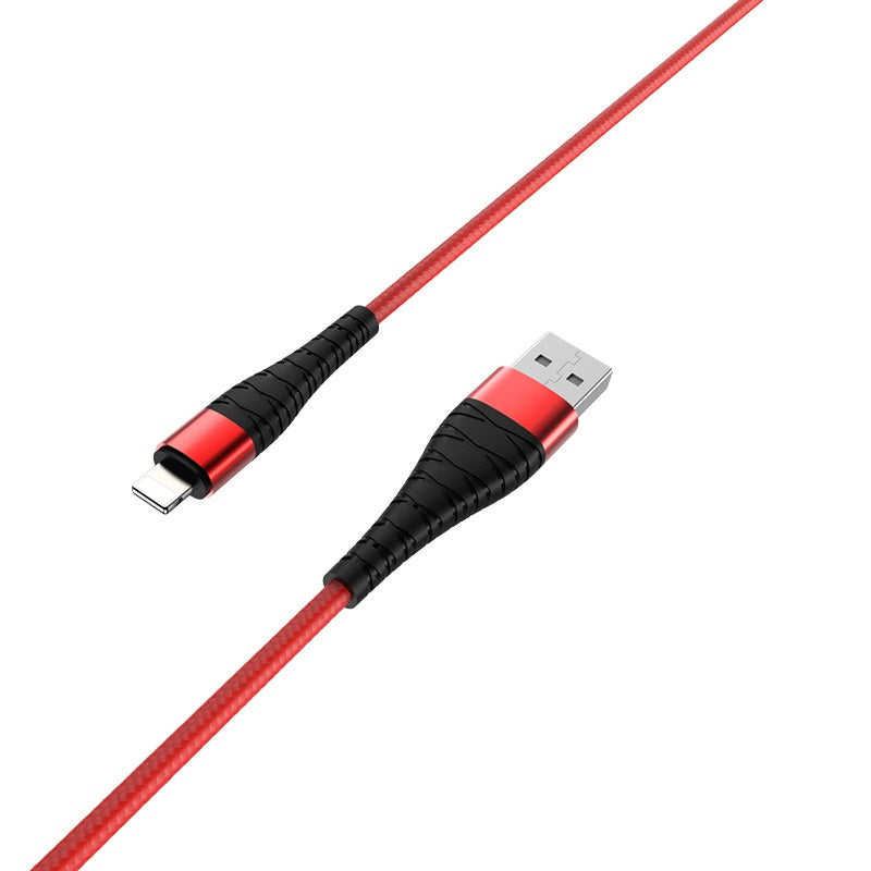 Câble de données de charge rapide USB-A vers Lightning en nylon tressé (1 m) Câble de données de charge rapide USB-A vers Lightning en nylon tressé (1 m)
